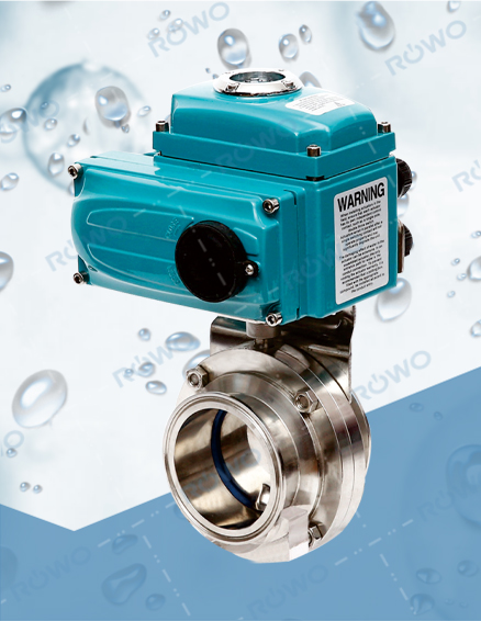 電動卡式衛生級蝶閥